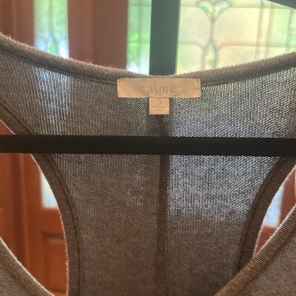 Calme by Johnny Was Gray Throw On Cozy Sweater Tank Dress - Picture 5 of 7